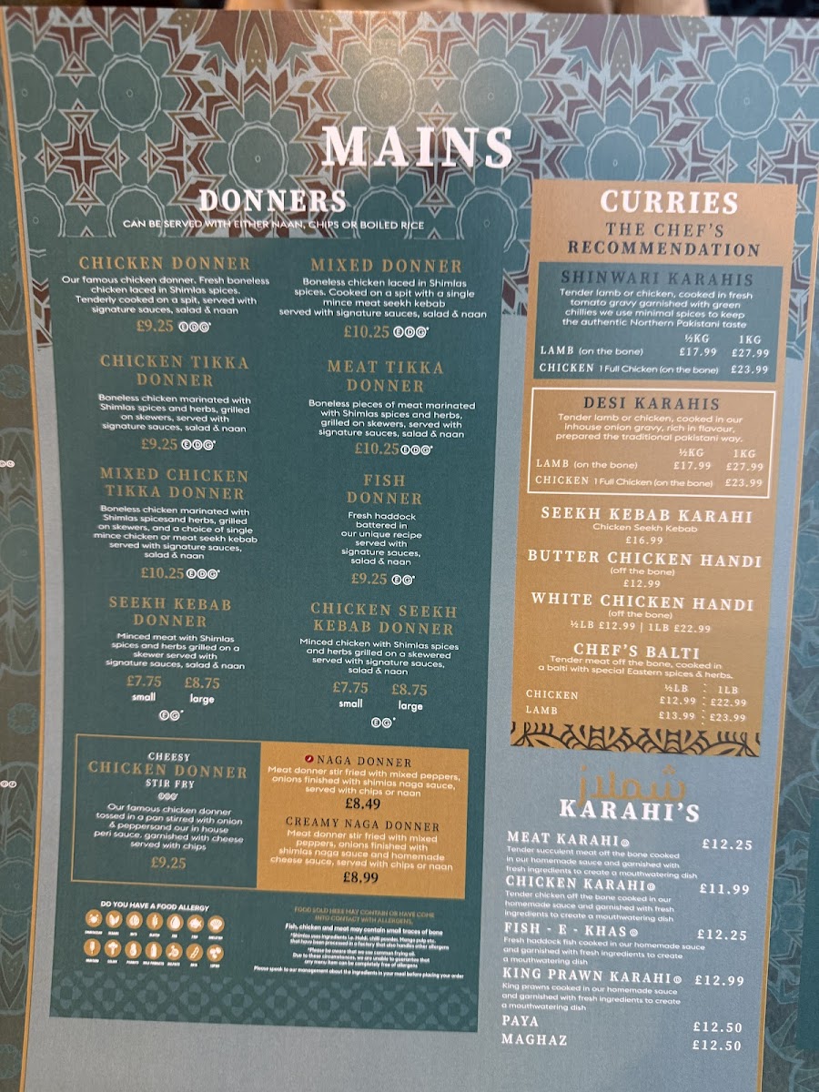 Menu Shimlas Leeds-4