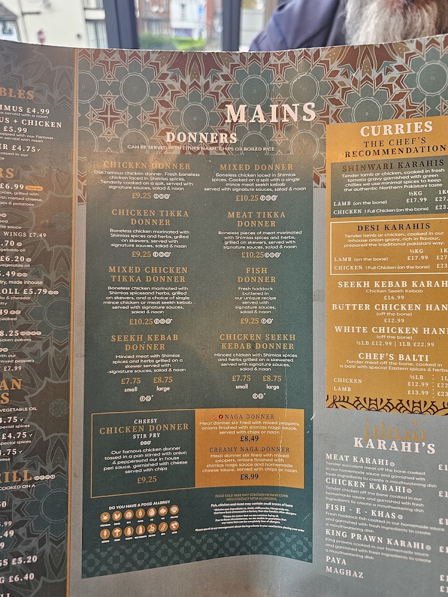 Menu Shimlas Leeds-6