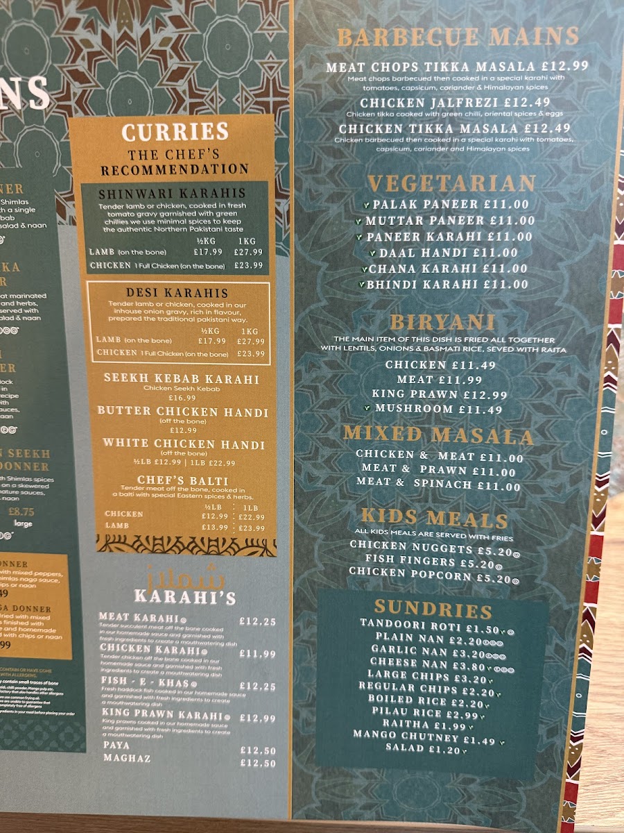 Menu Shimlas Leeds-8
