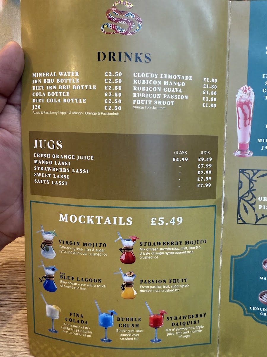 Menu Shimlas Leeds-9